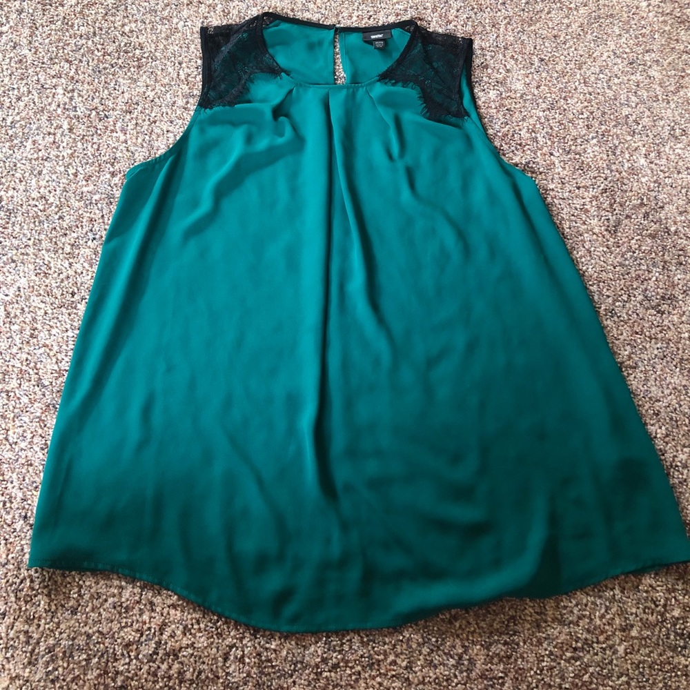 Mossimo Green Sleeveless Blouse